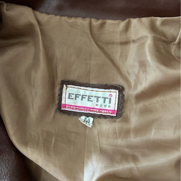 Real Italian leather brown jacket - effeti moda - Picture 4 of 5